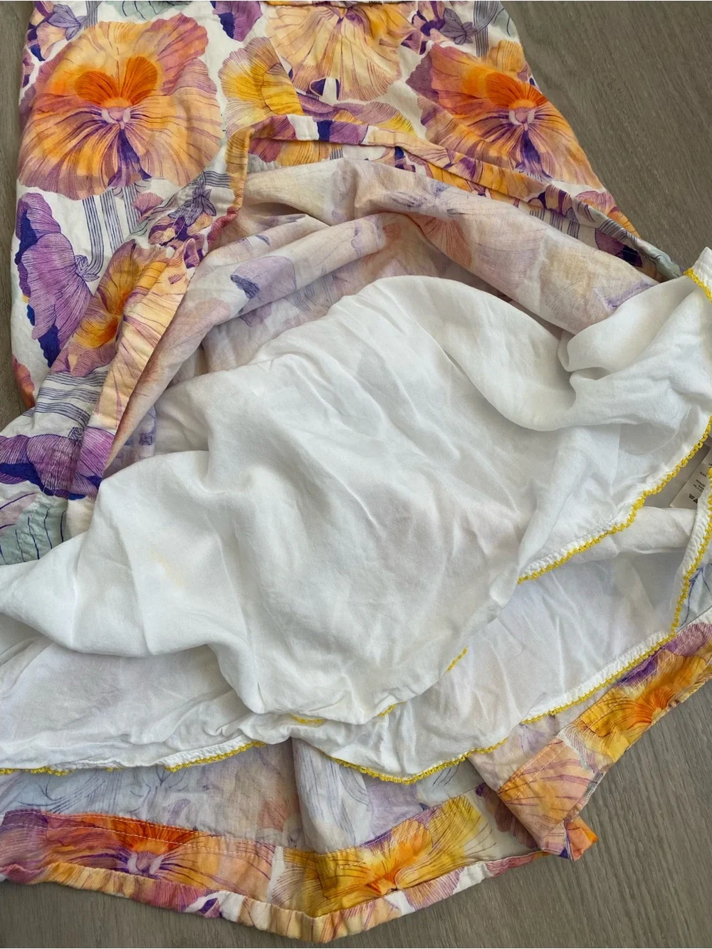 Anthropologie Cecilia Pettersson Floral Tie-Front Sundress Sz 8 beach resortwear - Picture 7 of 9